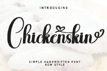 Chikenskin Calligraphy font