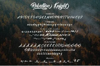 Rebellion Knight font