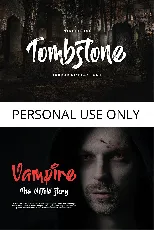 Tombstone font