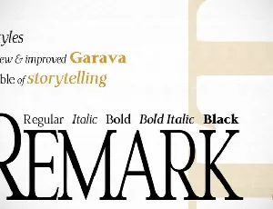 LT Remark font