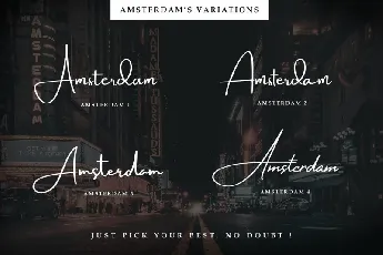 Amsterdam Signature font