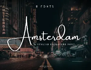 Amsterdam Signature font