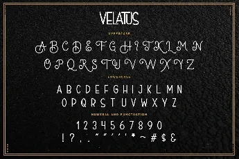 Velatus font