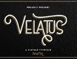 Velatus font