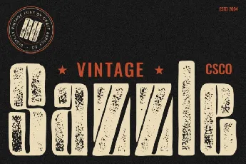 Sazzle Vintage font