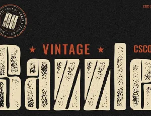 Sazzle Vintage font