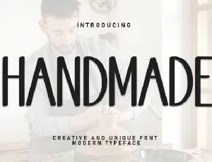 Handmade Display Typeface font