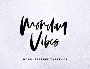 Monday Vibes Handwritten font