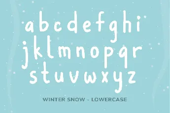 Winter Snow font