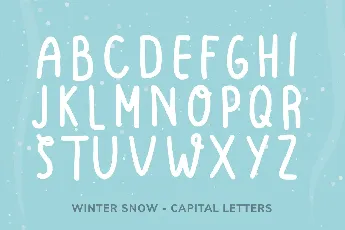 Winter Snow font