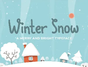 Winter Snow font