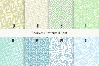 Seamless Patterns II font