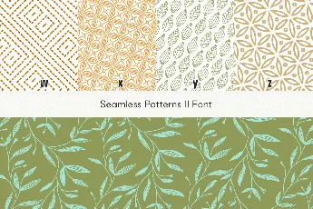 Seamless Patterns II font