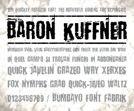 Baron Kuffner font