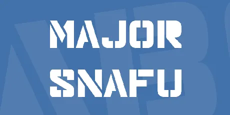 Major Snafu font