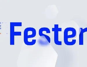 Fester Sans Serif font