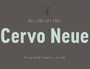 Cervo Neue Family font