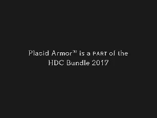 Placid Armor Typeface font