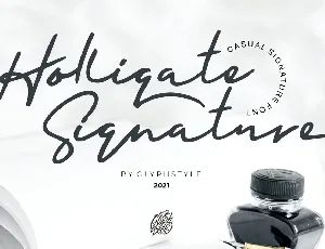 Holligate Signature font