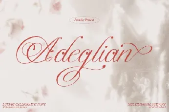 Adeglian font