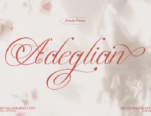 Adeglian font