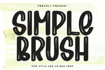 Simple Brush font