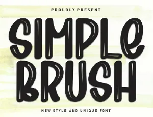 Simple Brush font