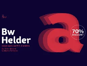 Bw Helder font