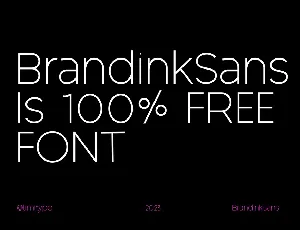 Brandink Sans font