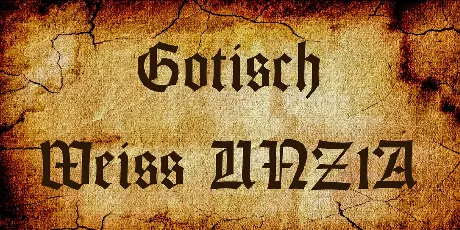 Gotisch Weiss UNZ1A font