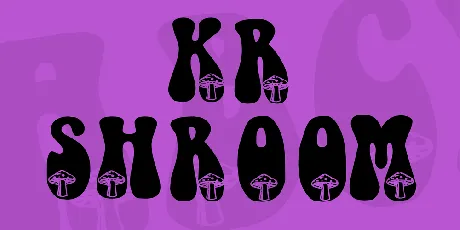 KR Shroom font