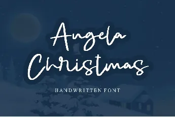 Angela Christmas - Personal Use font