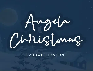 Angela Christmas - Personal Use font