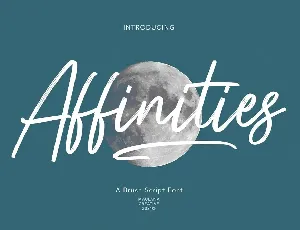 Affinities font