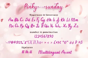 Pinky Sunday font