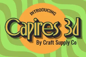 Capires 3D font