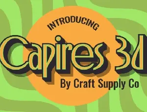 Capires 3D font