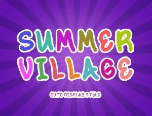 Summer Village font