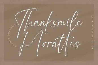 Thanksmile Morattes font