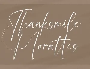 Thanksmile Morattes font