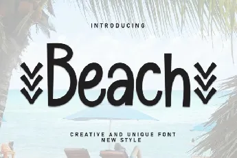 Beach Display font