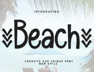 Beach Display font