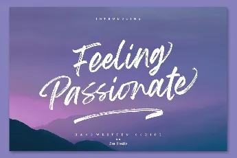 Feeling Passionate Brush Script font