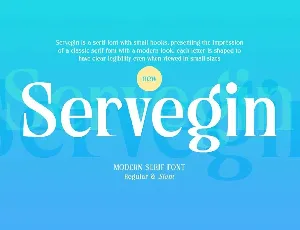 Servegin font