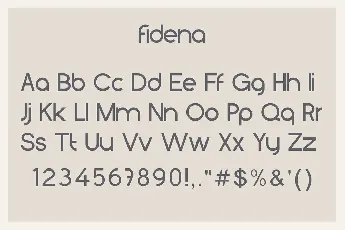 Fidena font