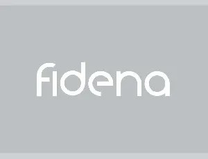 Fidena font