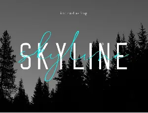 SKYLINE font