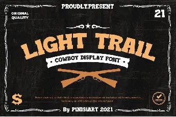 Light-Trail font