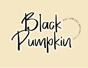 Black Pumpkin font