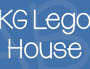 KG Lego House font